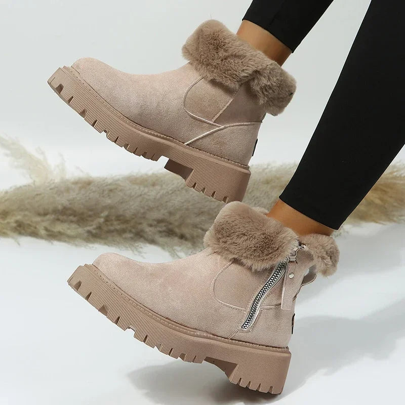 Faux Fur Winter Boots | Suede-Like | Warm and Durable