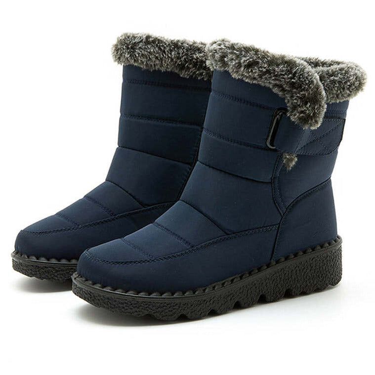 Faux Fur-Lined Snow Boots | Waterproof | Warm and Slip-Resistant