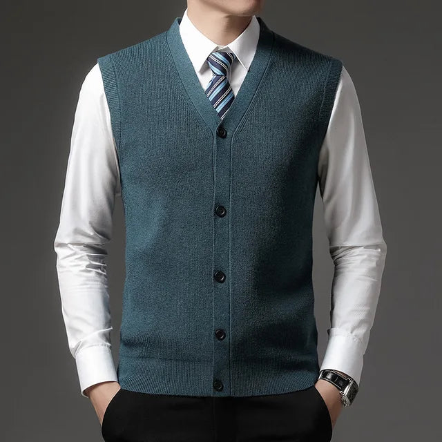 Classic Knit Vest | Button-Up | Timeless and Versatile