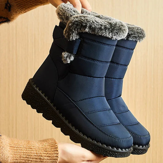 Faux Fur-Lined Snow Boots | Waterproof | Warm and Slip-Resistant