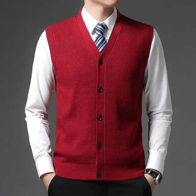 Classic Knit Vest | Button-Up | Timeless and Versatile