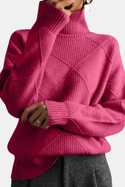 Solayne - Pure Cashmere Sweater with Turtleneck