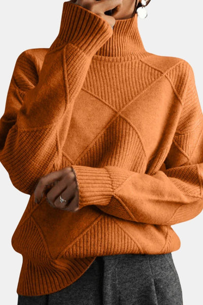 Solayne - Pure Cashmere Sweater with Turtleneck