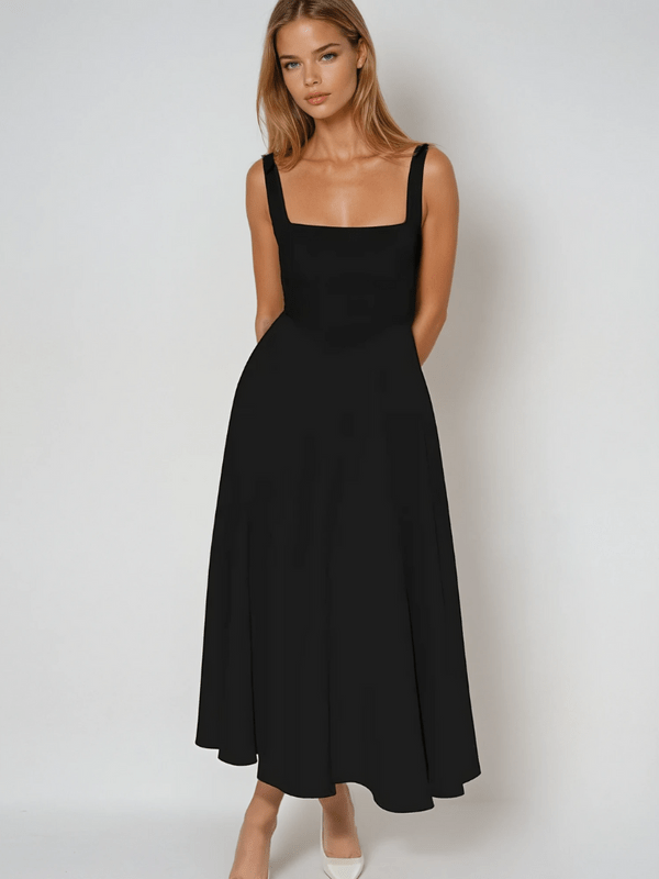 Nour – Square Neck Midi Dress