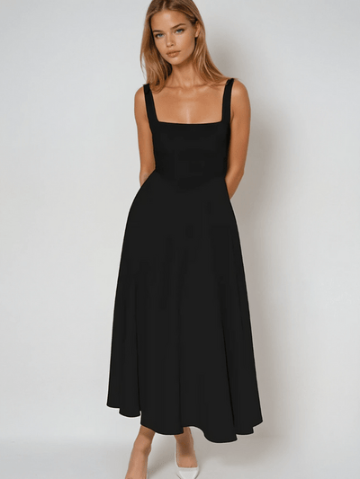 Nour – Square Neck Midi Dress