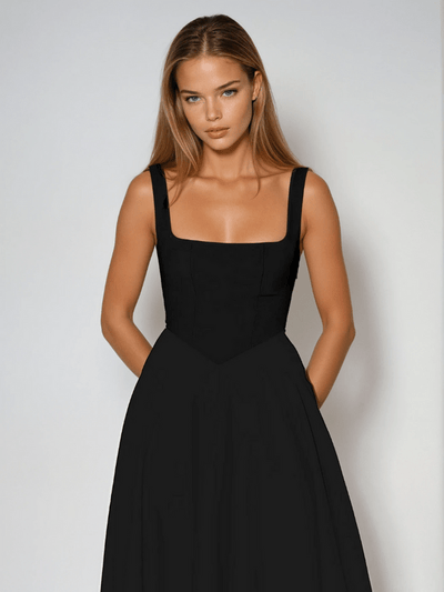 Nour – Square Neck Midi Dress
