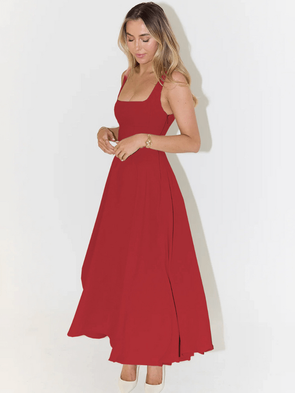 Nour – Square Neck Midi Dress