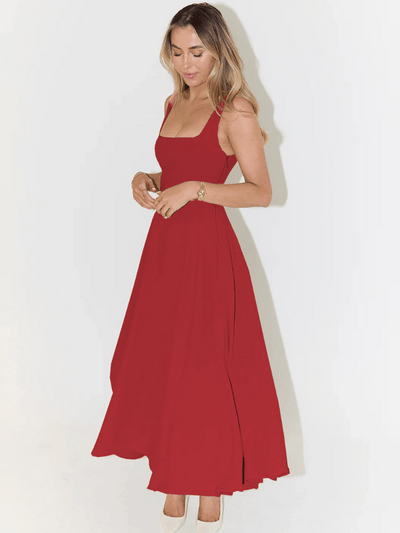 Nour – Square Neck Midi Dress