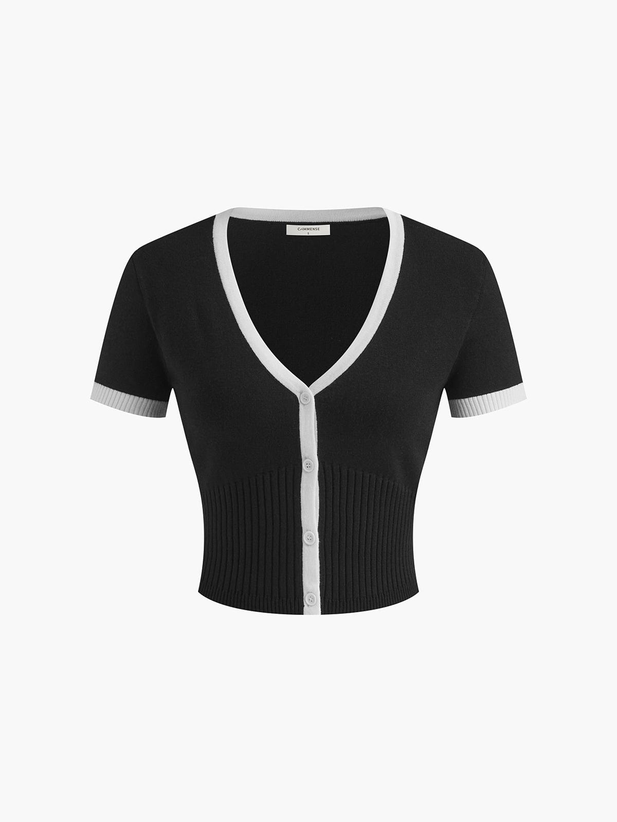 Selina – Minimalist Sweater Skirt Set | Chic Contrast Trim
