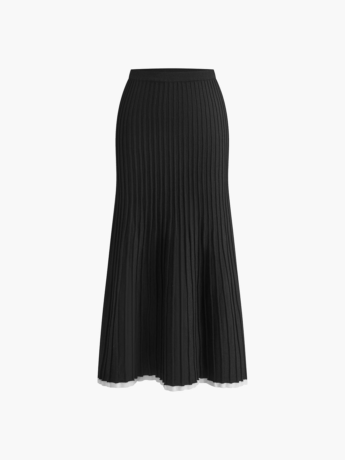 Selina – Minimalist Sweater Skirt Set | Chic Contrast Trim