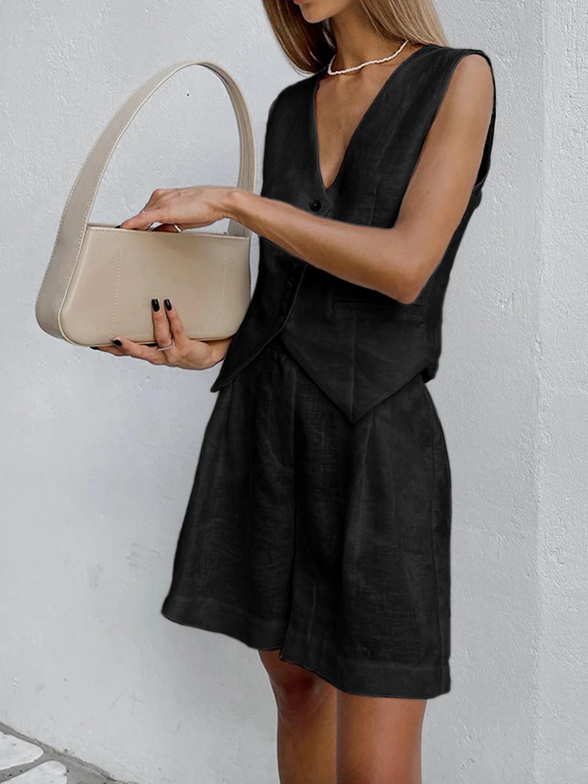 Lily – Women's Shorts Set with Effortless Style | Comfortably Soft