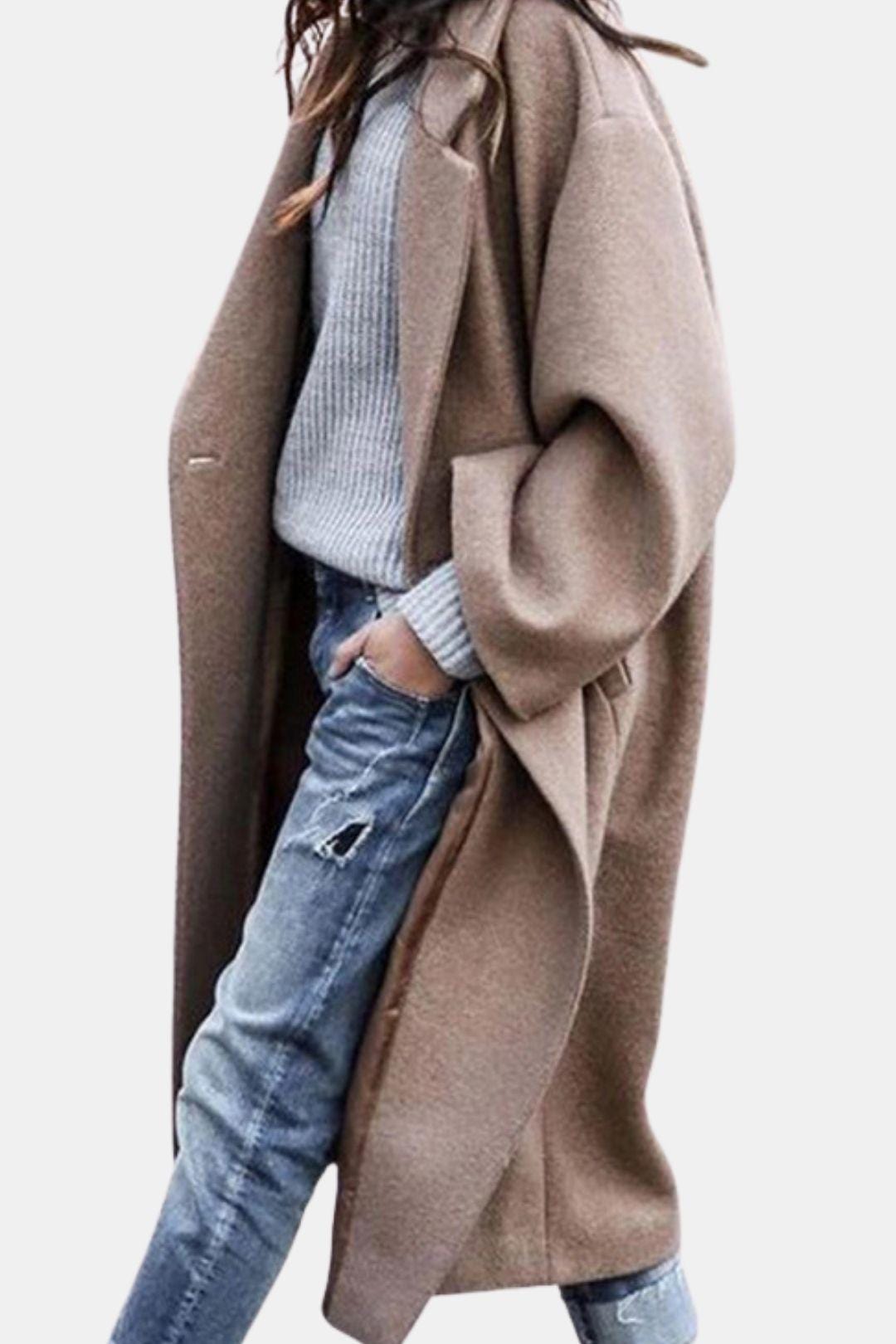 Sylvia - Relaxed Long Hem Double Breasted Jacket