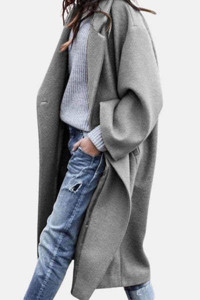 Sylvia - Relaxed Long Hem Double Breasted Jacket