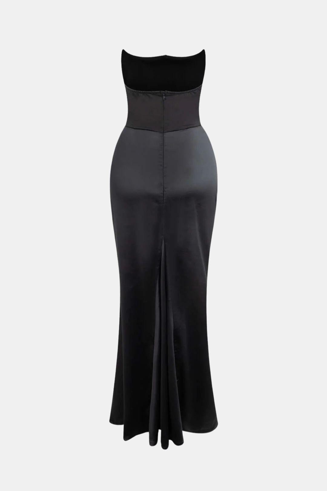 Tanya – Layer Strapless Mermaid Maxi Dress