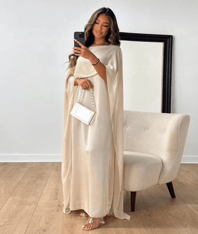 Tayma – Draped Sleeve Maxi Dress