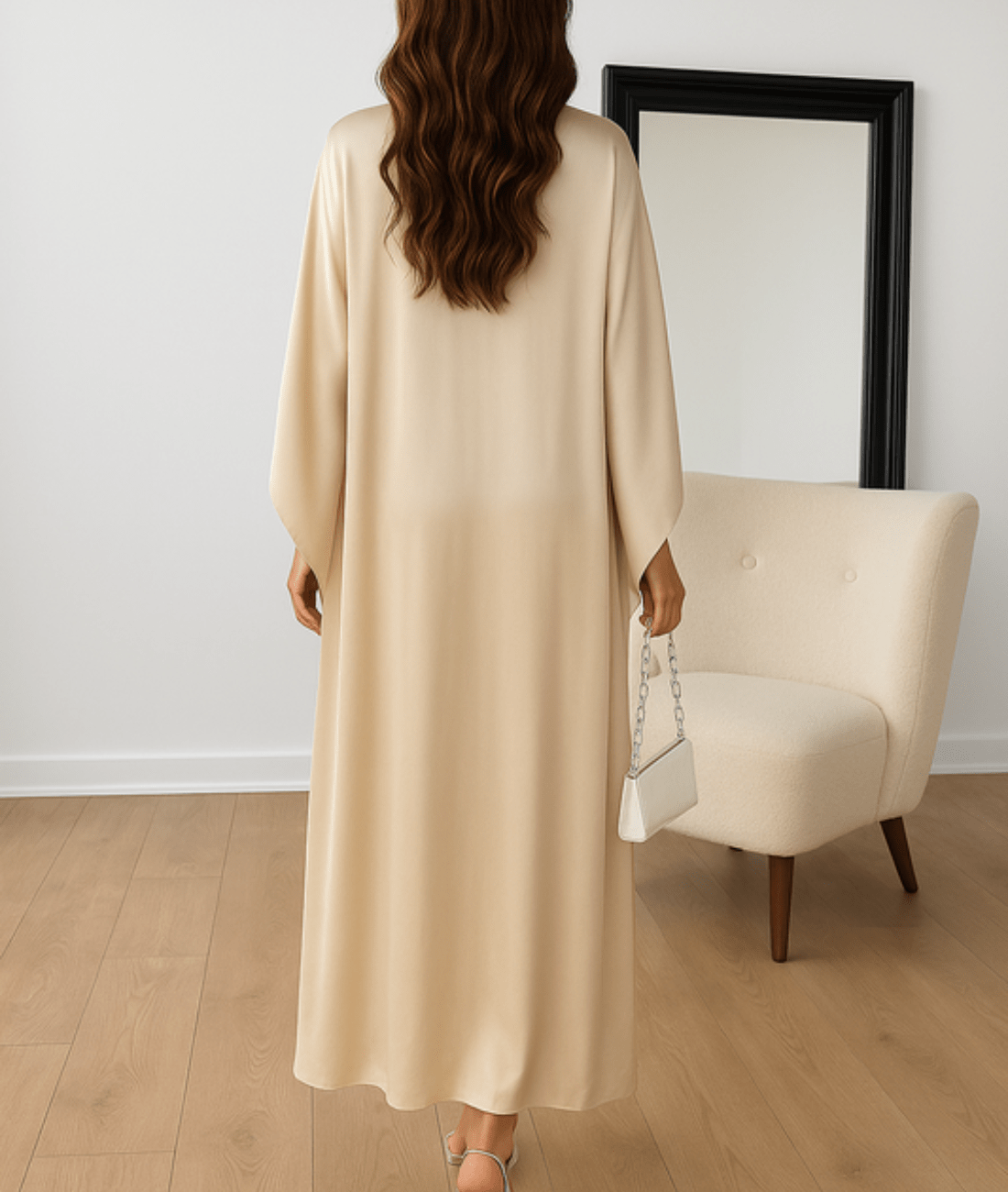 Tayma – Draped Sleeve Maxi Dress