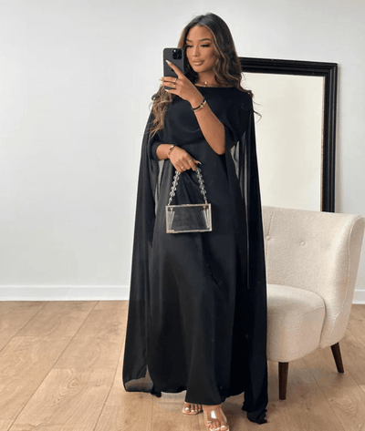 Tayma – Draped Sleeve Maxi Dress