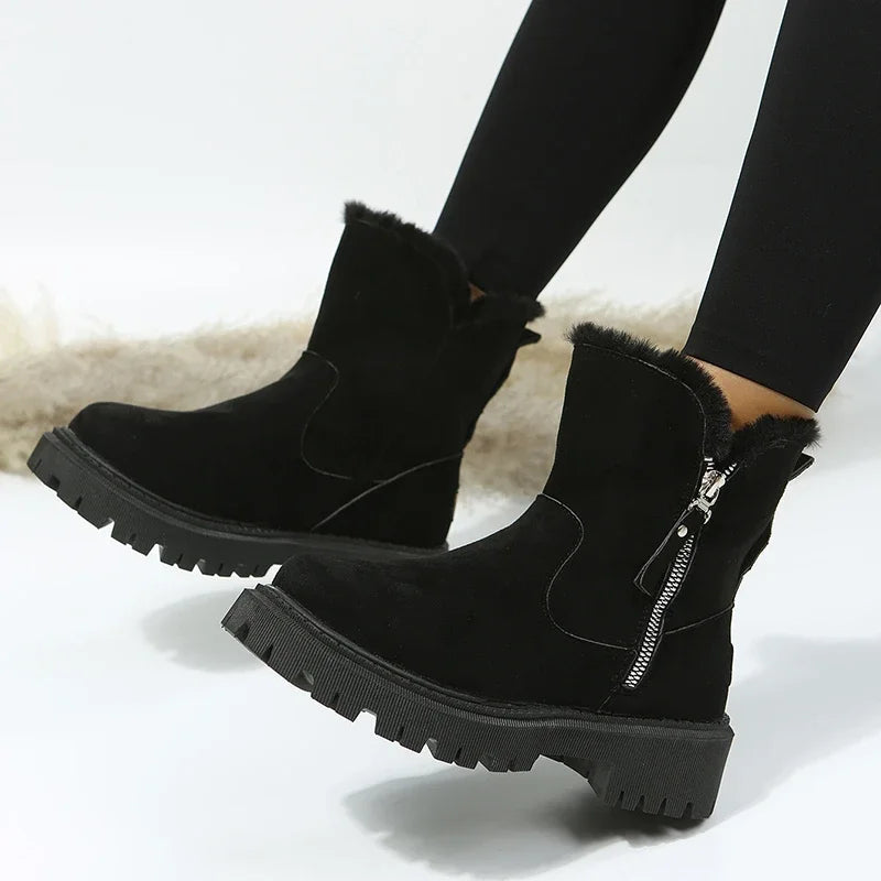 Faux Fur-Lined Ankle Boots | Cozy and Stylish | Winter Essential