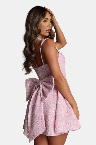 Tori – Love Letters Bow Mini Dress