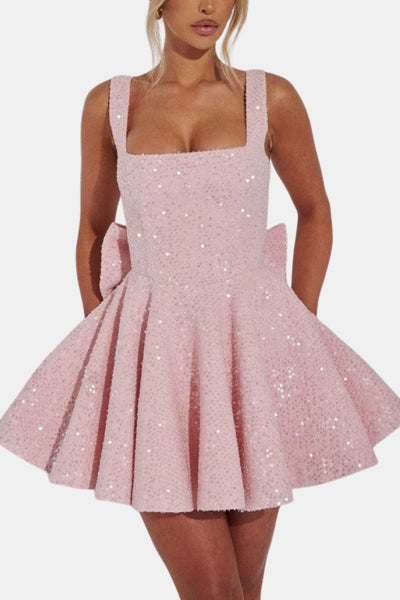 Tori – Love Letters Bow Mini Dress