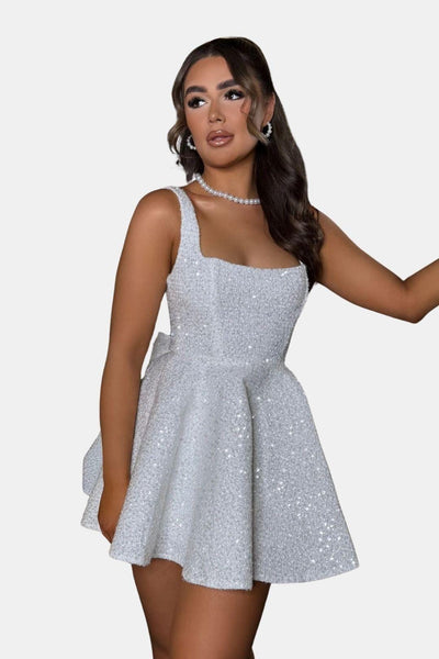 Tori – Love Letters Bow Mini Dress