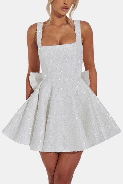 Tori – Love Letters Bow Mini Dress