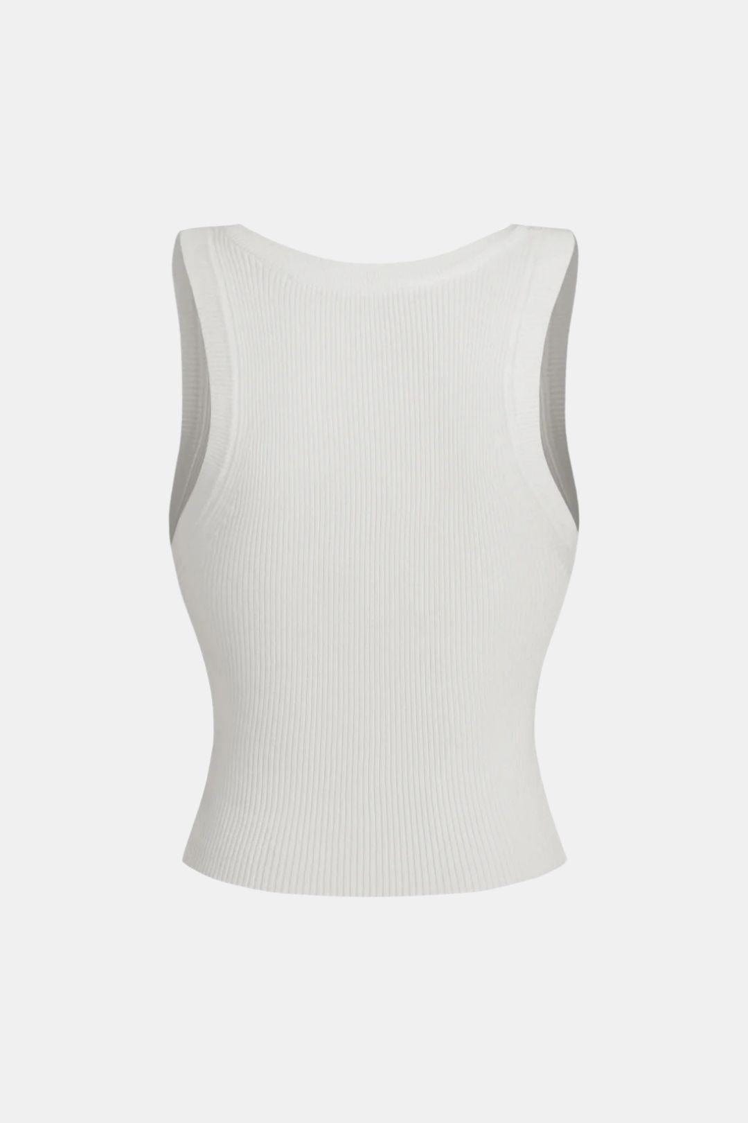 Trina – Solid Ribbed Knitted Top