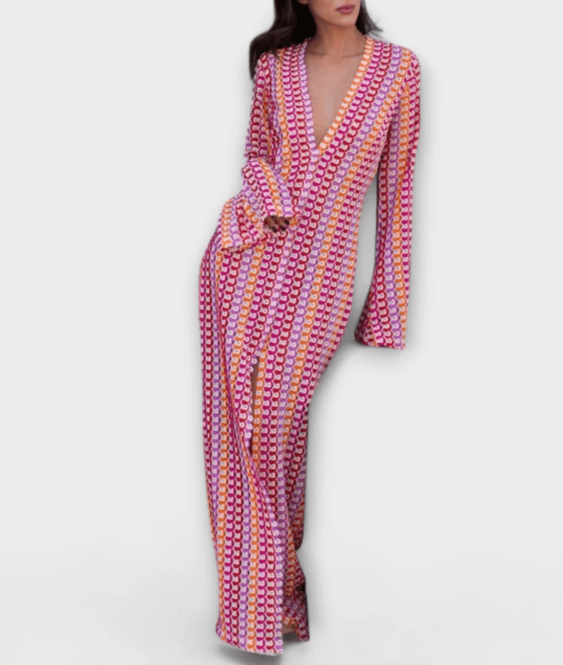 Valetta – V-Neck Maxi Dress