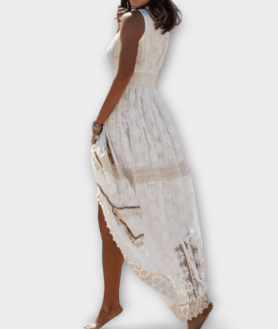 Violeta – V-Neck Boho Maxi Dress