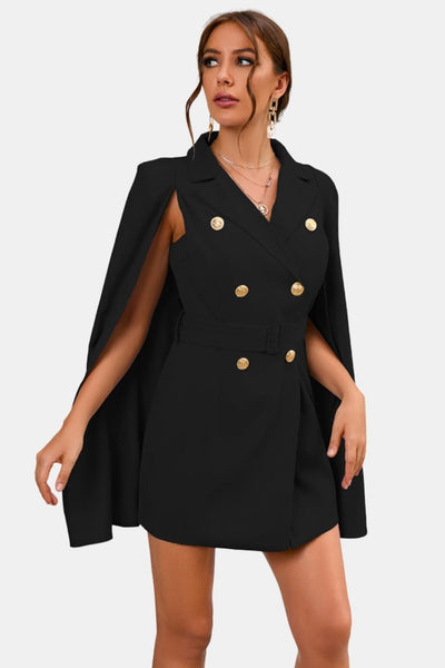 Virella – Blazer Dress with Cape Detail