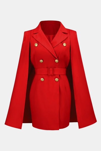 Virella – Blazer Dress with Cape Detail