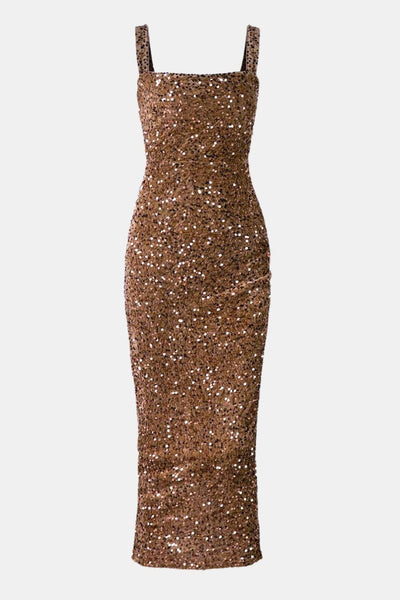 Wendy - Square Neck Sequin Cocktail Dress