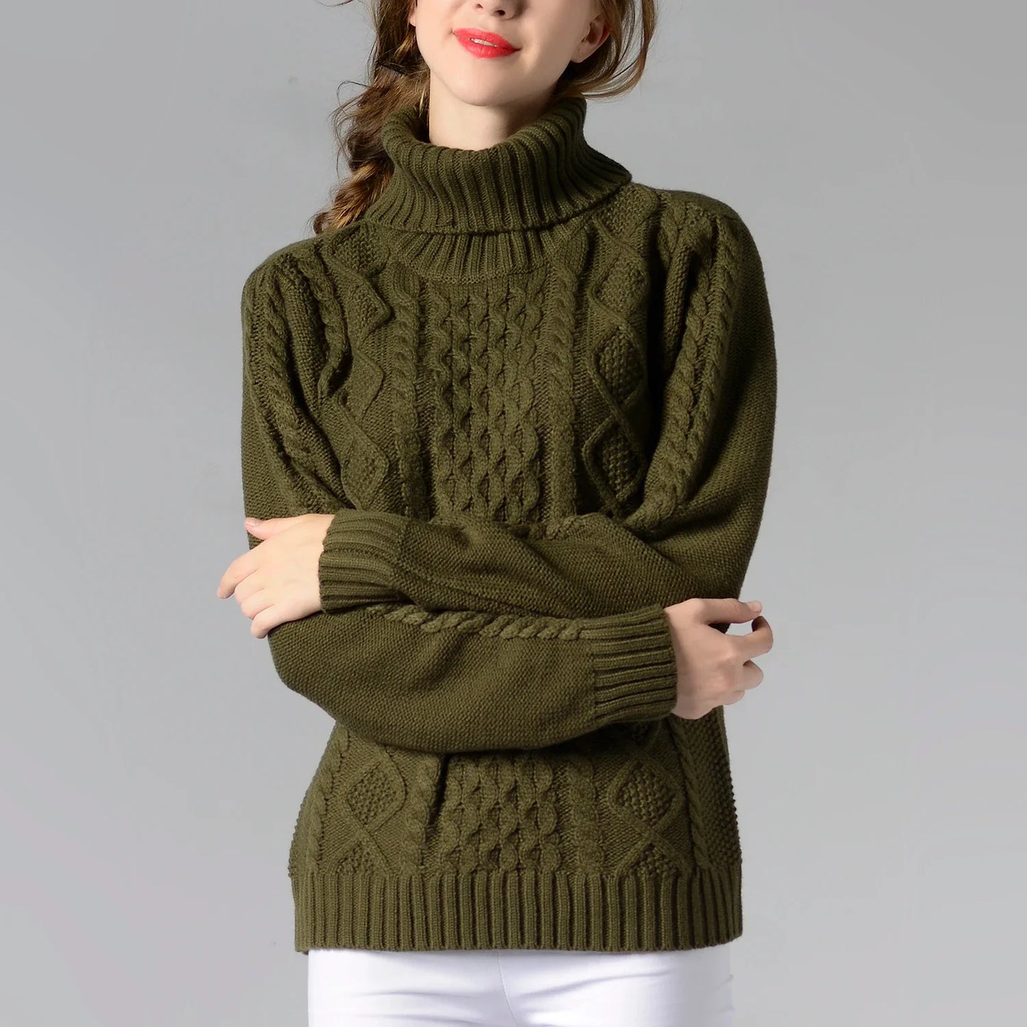 Cable-Knit Turtleneck Sweater | Winter Warmth | Classic Design