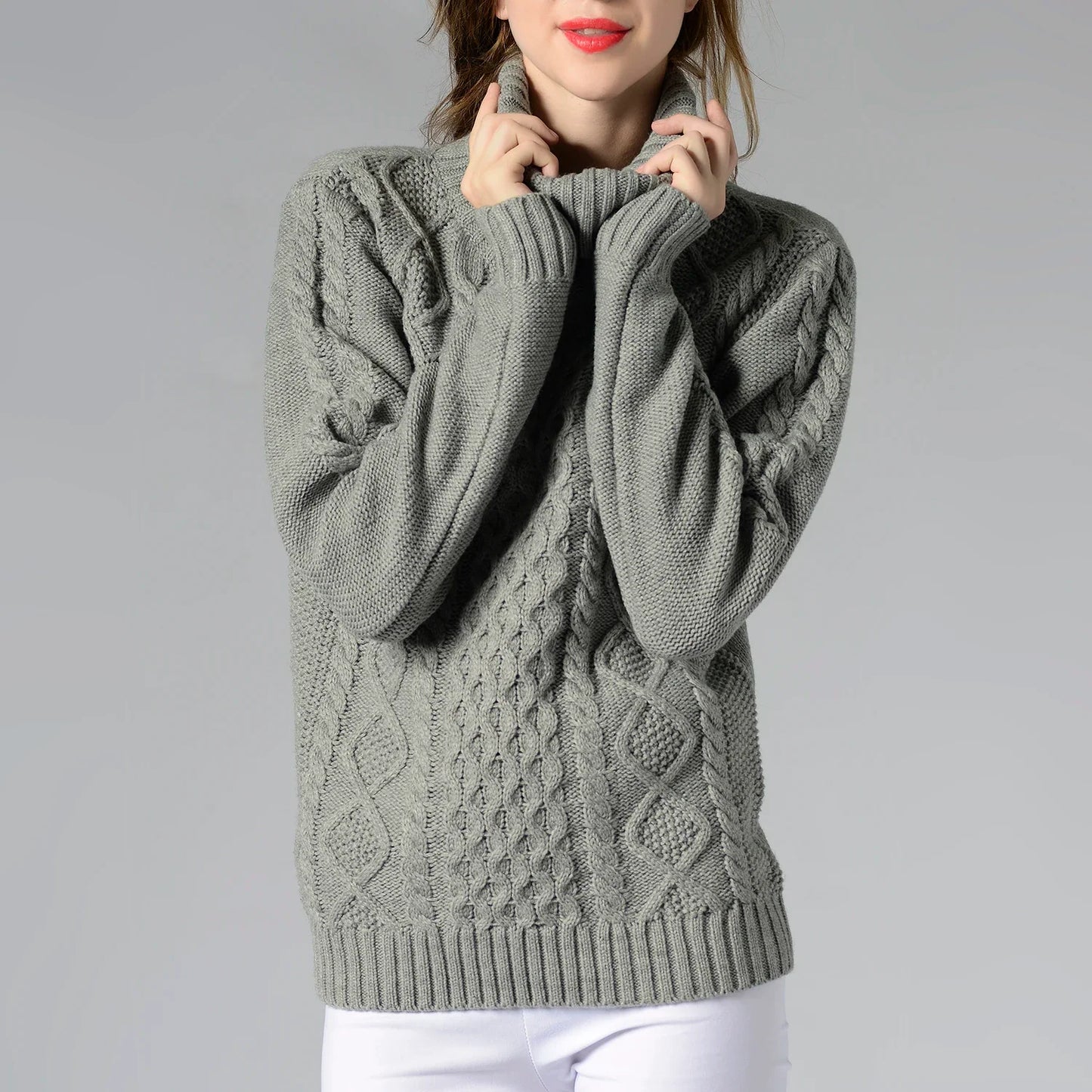 Cable-Knit Turtleneck Sweater | Winter Warmth | Classic Design