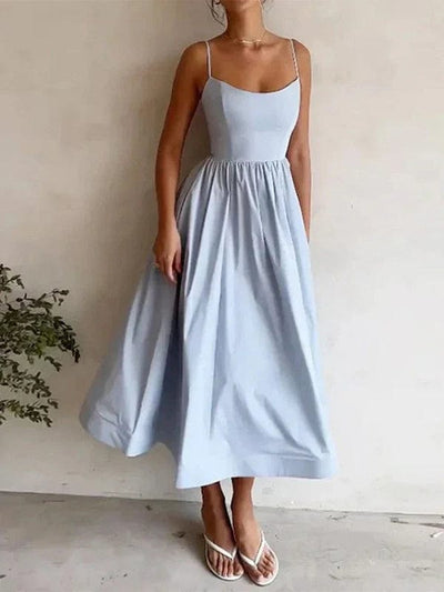 Zaitun – Thin Strap Summer Maxi Dress