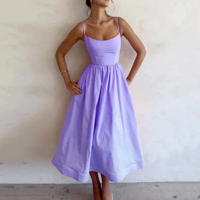 Zaitun – Thin Strap Summer Maxi Dress