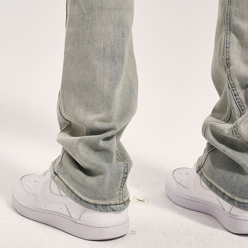 Relaxed-Fit Jeans | Light-Grey Denim | Straight-Leg