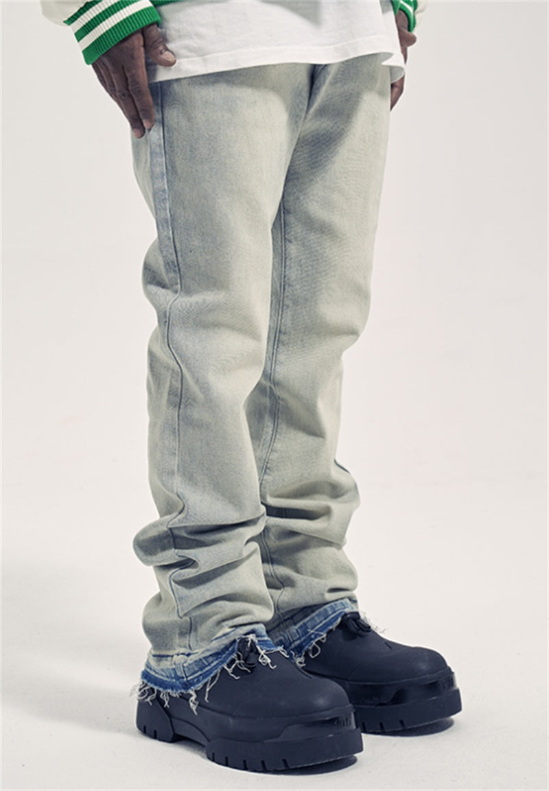 Straight-Leg Jeans | Light-Wash Denim | Relaxed Fit