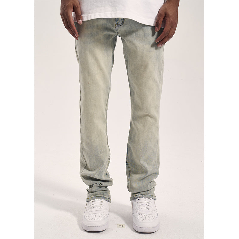 Relaxed-Fit Jeans | Light-Grey Denim | Straight-Leg