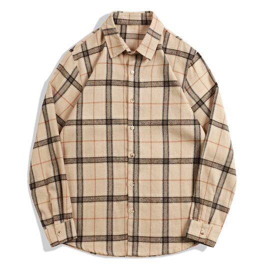 Men's Plaid Button-Up Shirt | Casual Fit | Classic and Versatile