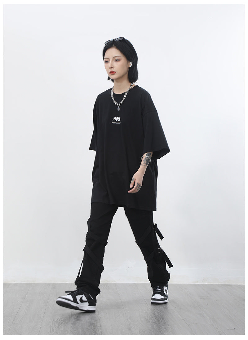 Black Cargo Pants | Utility Streetwear | Adjustable and Stylish