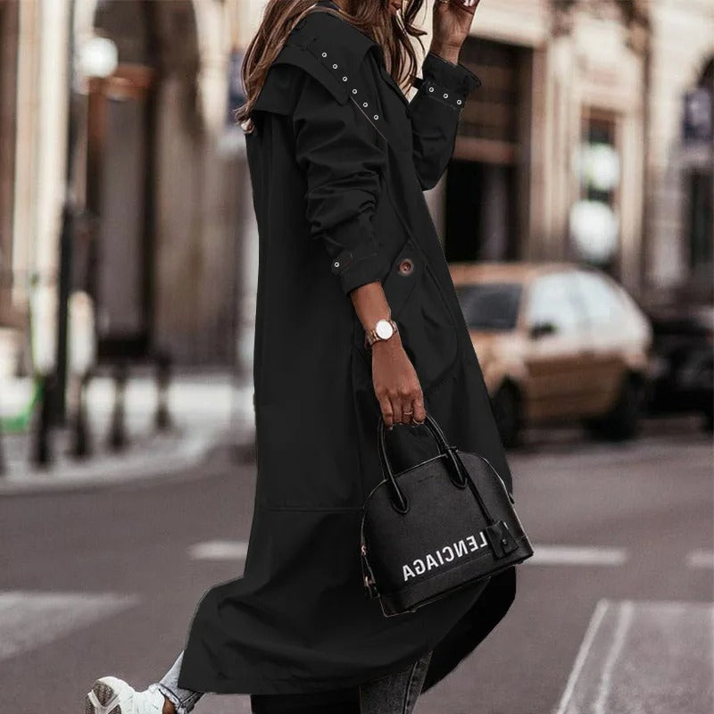 Longline Duster Coat | Lightweight Layering Piece | Open-Front Design | Effortless Street Style