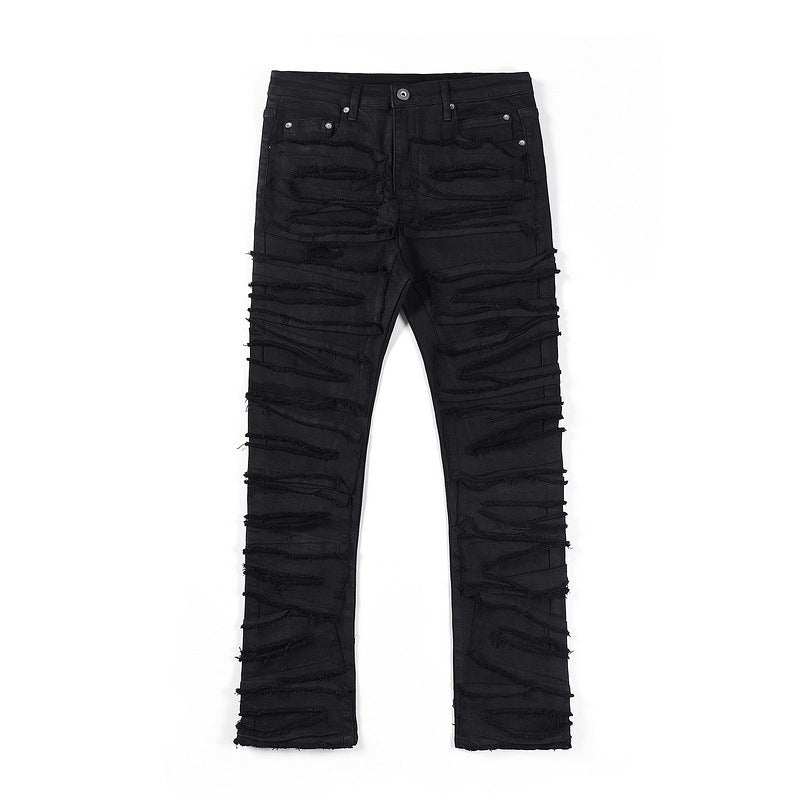 Ruched Skinny Jeans | Textured Denim | Bold and Unique