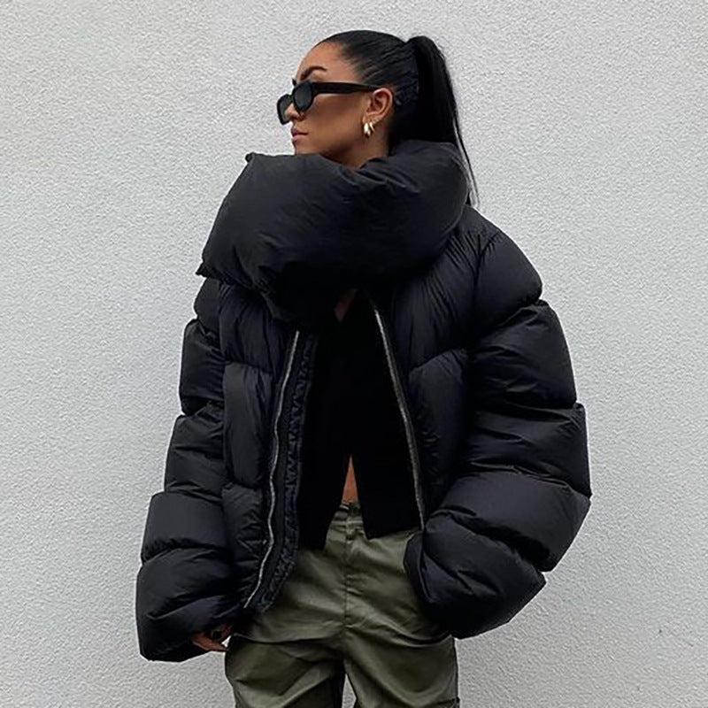 Oversized Puffer Jacket | High Collar | Winter Warmth