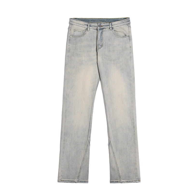 Relaxed-Fit Jeans | Light-Grey Denim | Straight-Leg