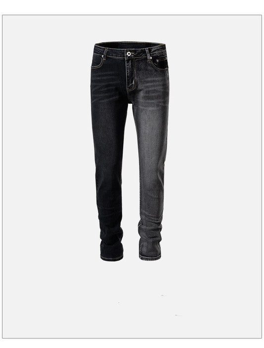 Tapered Jeans | Washed Black Denim | Sleek and Contemporary