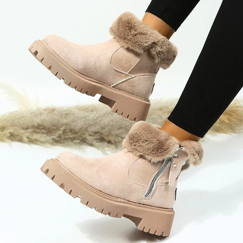 Faux Fur-Lined Ankle Boots | Cozy and Stylish | Winter Essential