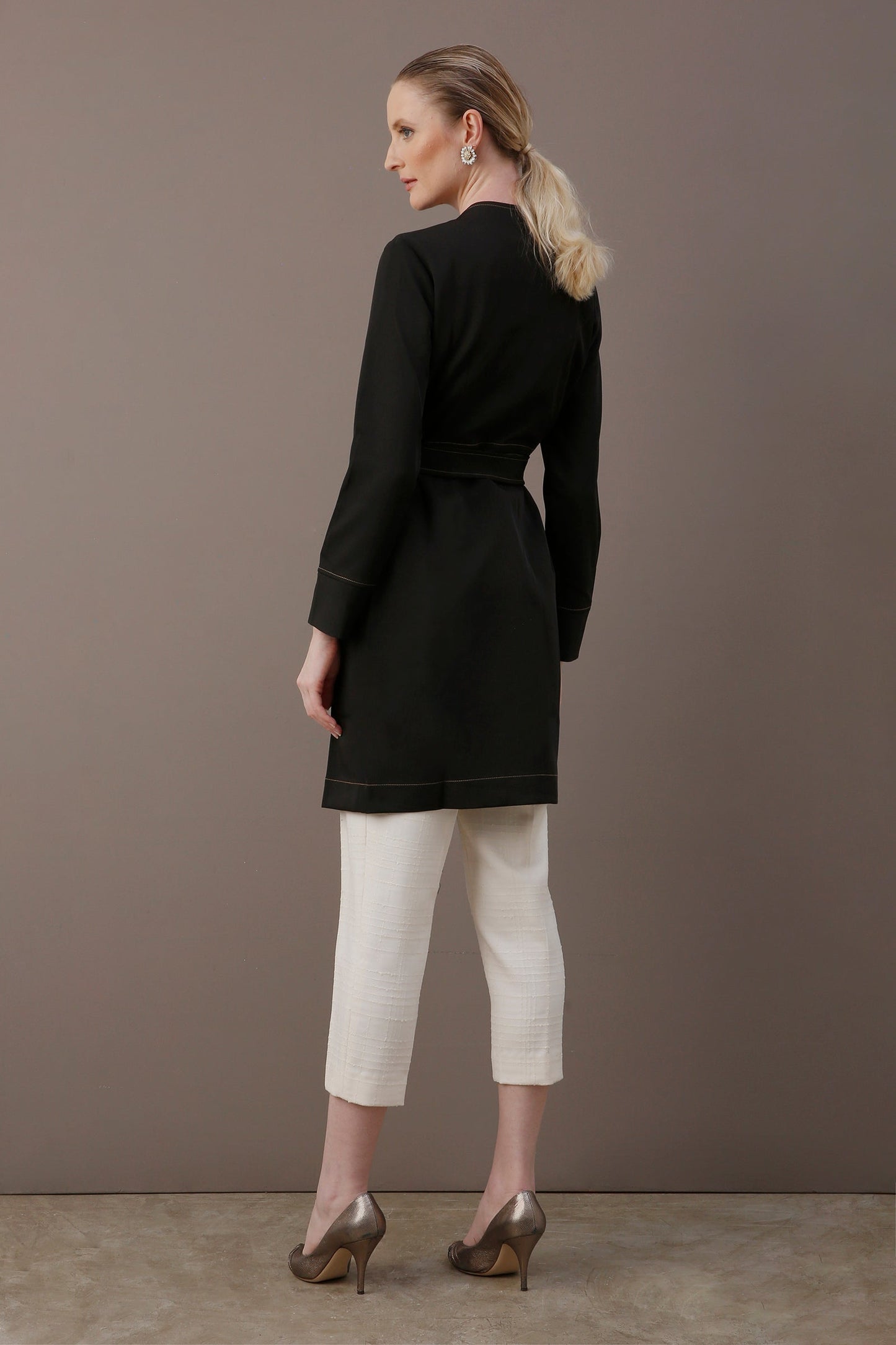 Belted Longline Coat | Minimalist Design | Sleek Elegance