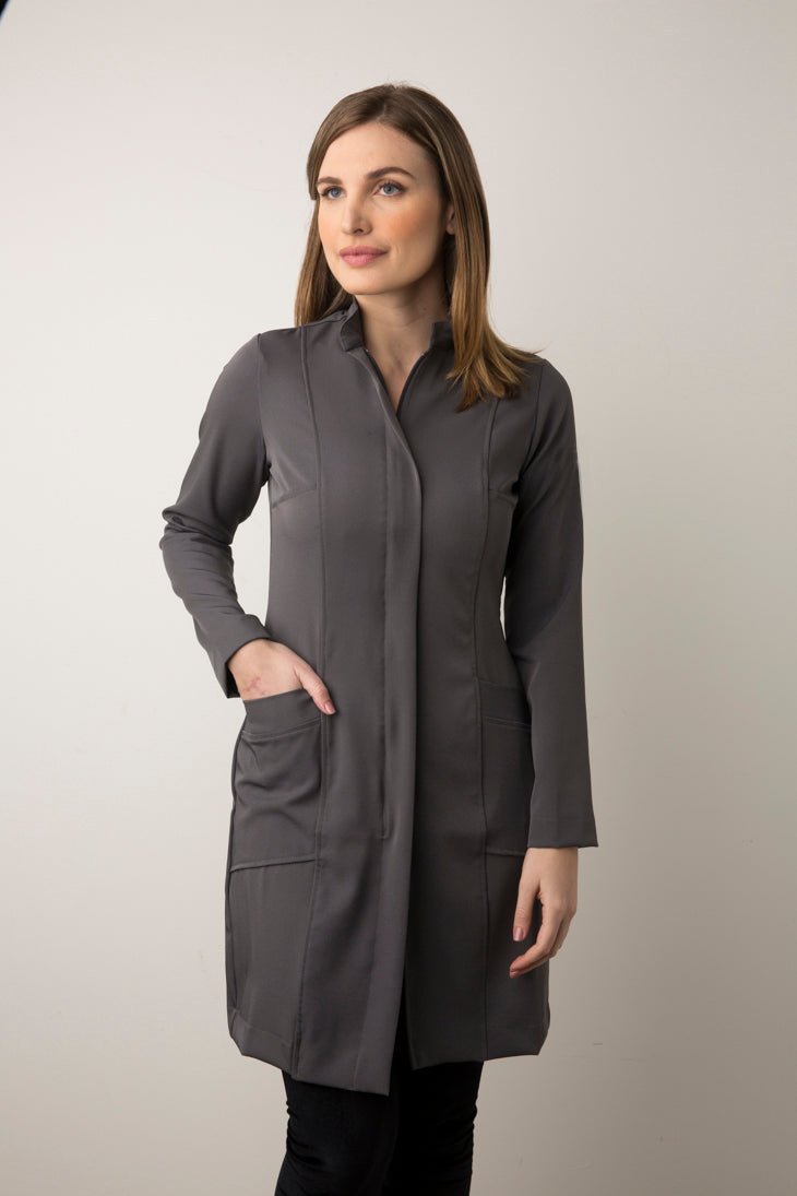 Slim-Fit Zip-Up Long Coat | Modern Design | Everyday Elegance