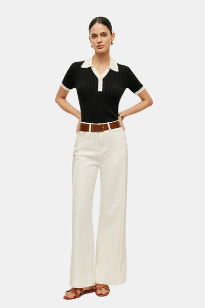 Élise – Knitted Polo Top